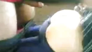 Blonde model looks passently orgasmed in front of lens